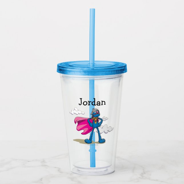 Verre En Acrylique Super Grover (Devant)