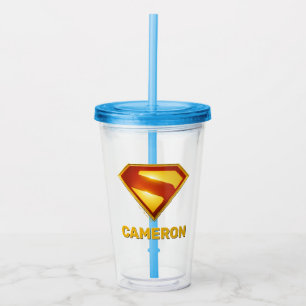 Verre En Acrylique Superman Golden S Shield brillance
