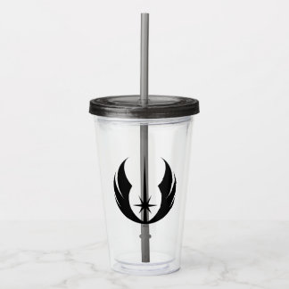 Verre En Acrylique Symbole Jedi Or