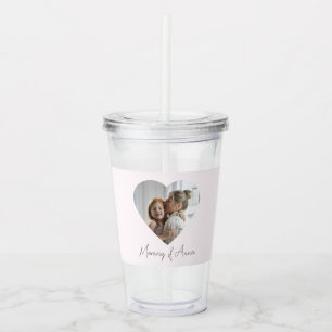 Verre En Acrylique Tasse en acrylique personnalisée pour maman avec n