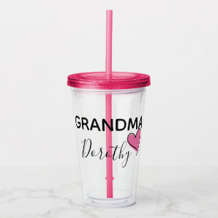Verre En Acrylique Tasse personnalisée de grand-maman