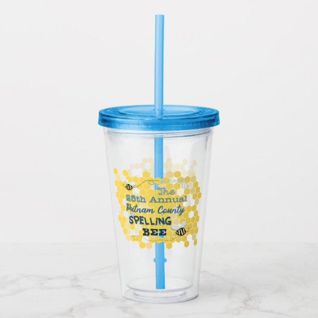 Verre En Acrylique Tasse personnalisée par concours d'orthographe (Devant)