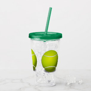 Verre En Acrylique Tennis Balls Sports Acrylique Tumbler