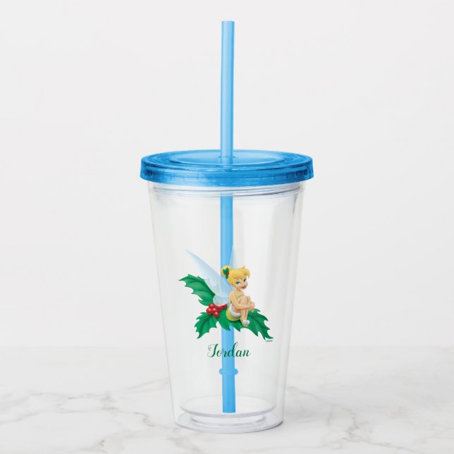 Verre En Acrylique Tinkerbell | Christmas Holly (Devant)