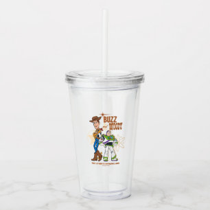 Verre En Acrylique Toy Story 4  Buzz & Woody "Dynamic Duo"
