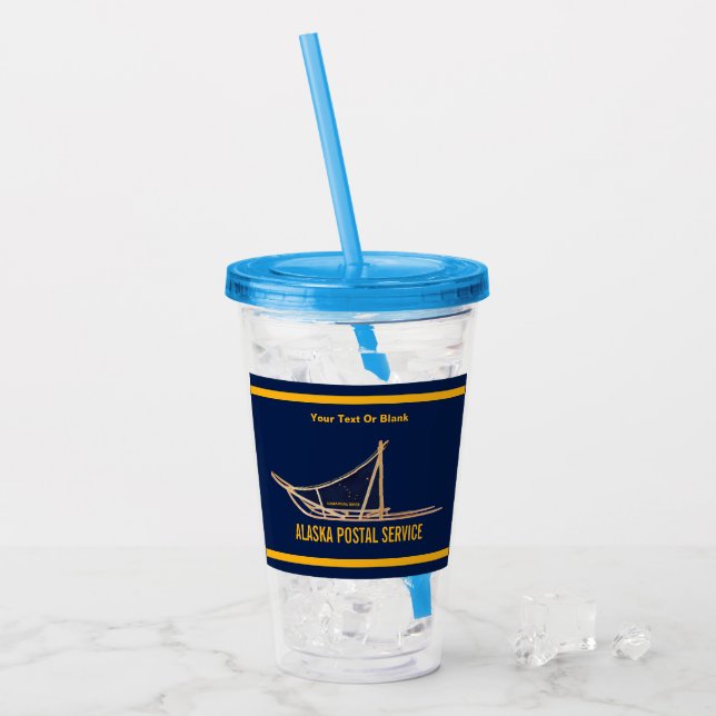 Verre En Acrylique Transporteur postal de l'Alaska Dog Sled (Devant glace)