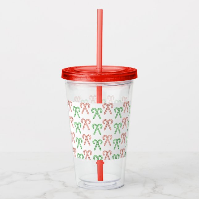 Verre En Acrylique Tumbler acrylique sucre de canne/menthe de poivre (Devant)