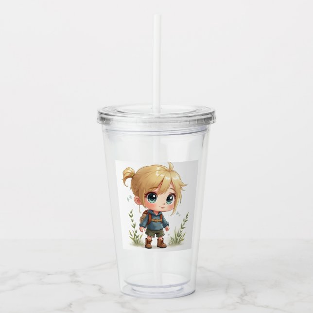 VERRE EN ACRYLIQUE TUMBLER ANIME CLAIR (Devant)