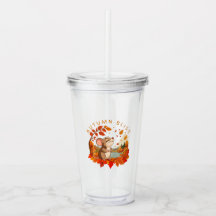 Tumbler Automne Plaisir Souris Mignonne