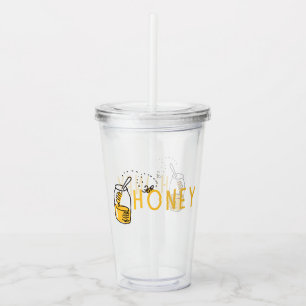Verre En Acrylique Tumbler en acrylique au miel