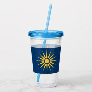 Verre En Acrylique Tumbler en acrylique patriotique avec drapeau de M
