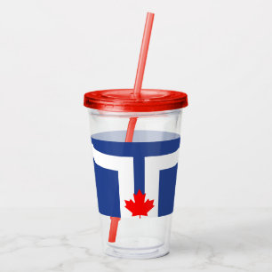 Verre En Acrylique Tumbler en acrylique patriotique avec drapeau de T