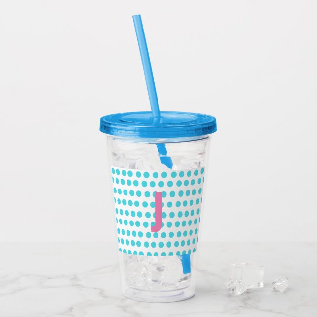 Verre En Acrylique Tumbler INITIAL (Devant glace)