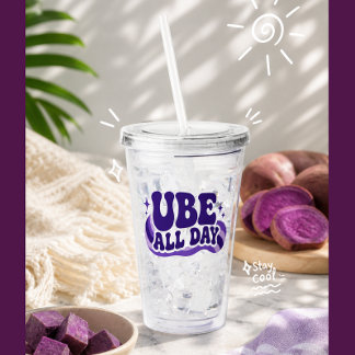 Verre En Acrylique Tumbler Ube Toute la Journée