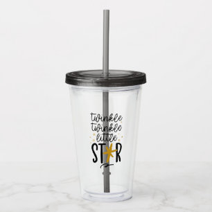 Verre En Acrylique Twinkle Twinkle Little Star Doodle