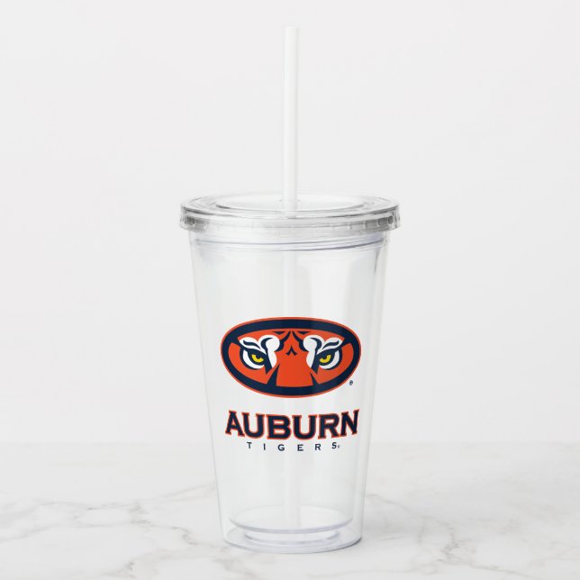 Verre En Acrylique Université d'Auburn | Auburn Tigers (Devant)