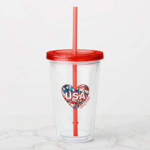 Verre En Acrylique USA Ajouter un nom