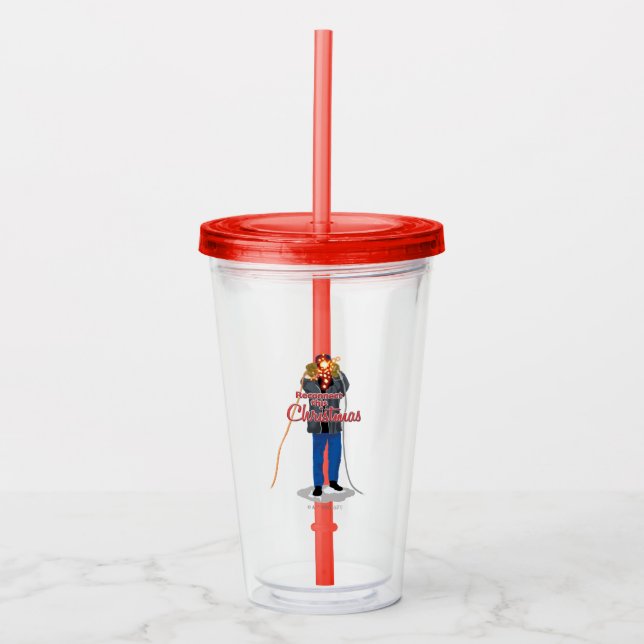 Verre En Acrylique Vacances de Noël | Reconnectez ce Noël (Devant)