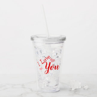 Verre En Acrylique Vaso de acrílico - Te amo