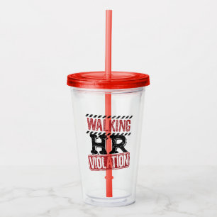 Verre En Acrylique Violation des RH à pied Cauchemar des ressources h