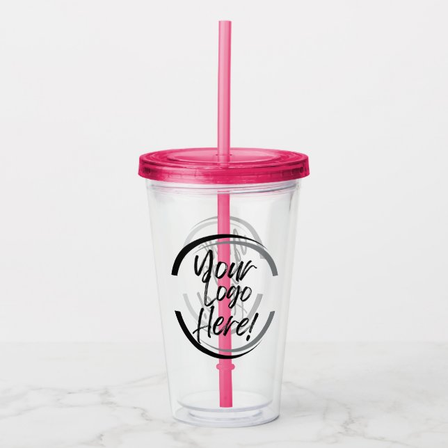 Verre En Acrylique Votre logo ici Tumbler acrylique (Devant)