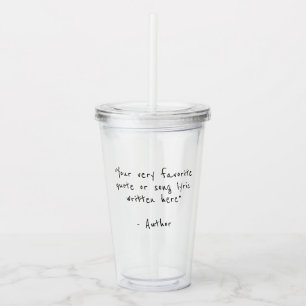 Verre En Acrylique Votre texte ici - devis personnalisé