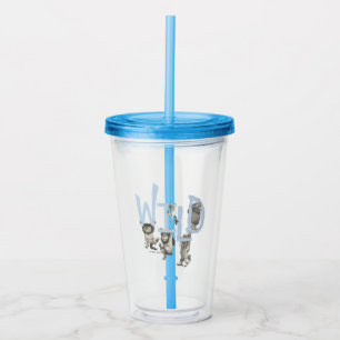 Verre En Acrylique WILD Wild Things et Max - Bleu