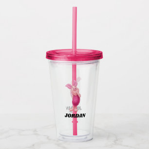 Verre En Acrylique Winnie le Pooh's Piglet - Ajoutez votre nom
