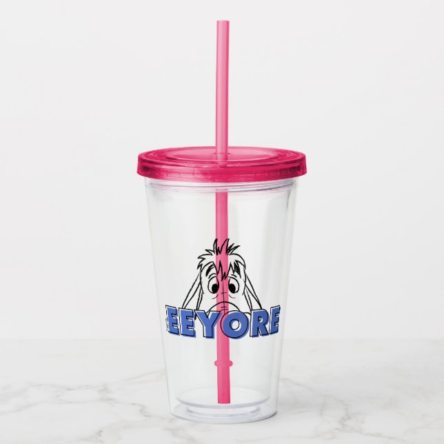 Verre En Acrylique Winnie l'Ourson| Eeyore Peek-A-Boo (Devant)