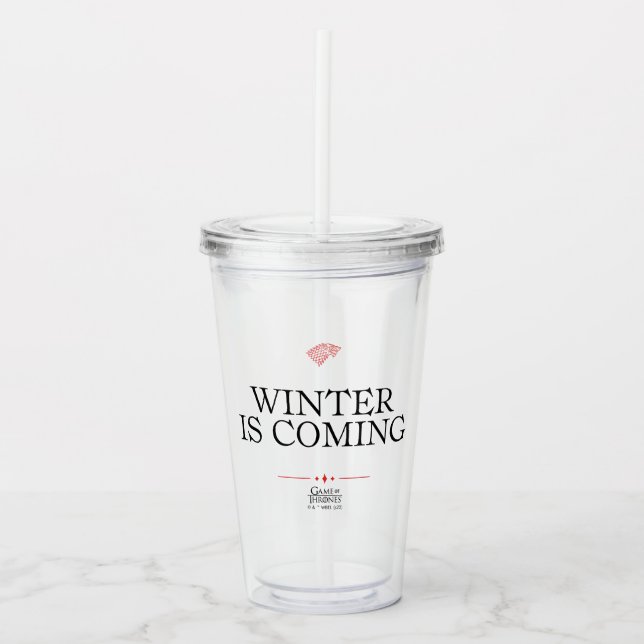 Verre En Acrylique Winter Is Coming (Devant)