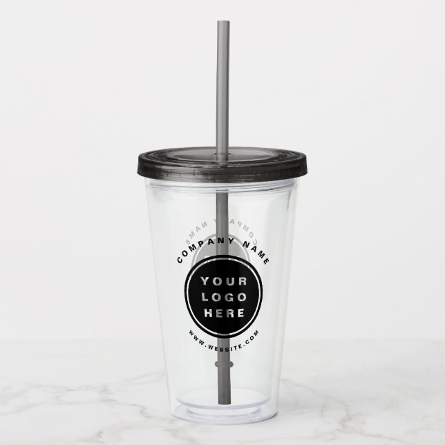 Verre En Acrylique Your Business Logo Promoteur Business Company (Devant)