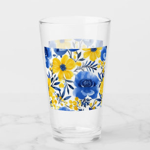 Verre en fleur éclairé