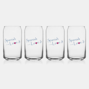 Verre en forme de canette