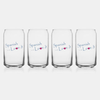 Verre en forme de canette