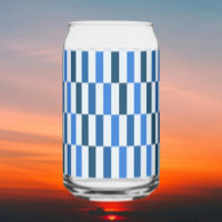 Verre en forme de canette Blue Line Flow