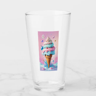 Verre en forme de ciboulette de glace