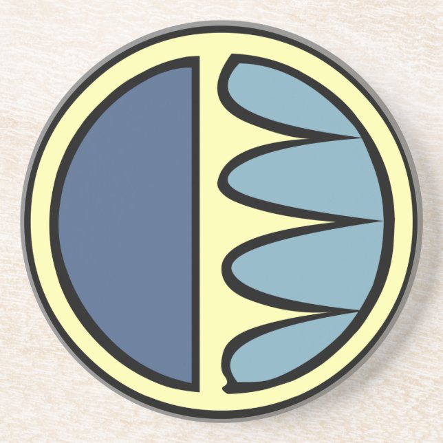 Verre En Grès Cadeau d'art des Premières nations Dessous de verr (Devant)