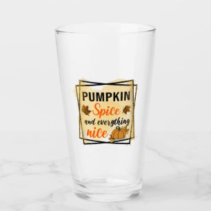 Verre Épices citrouilles et tout Nice