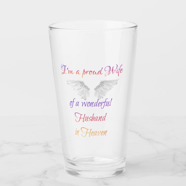 Verre Épouse fière  (Devant)