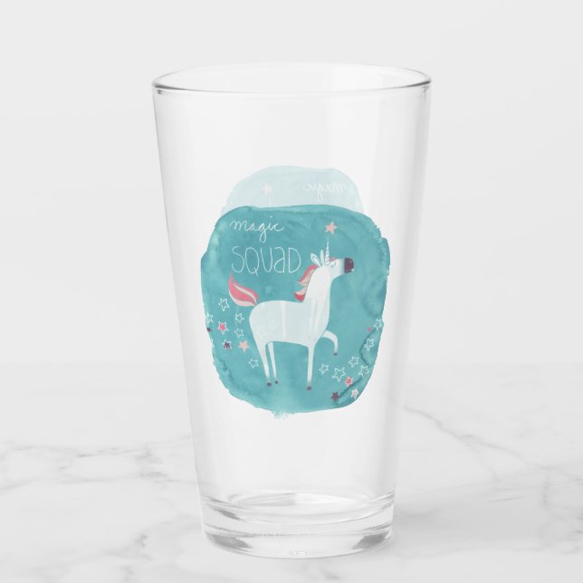 Verre Équipe de licorne magique (Devant)