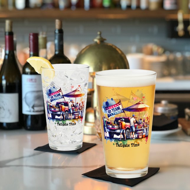Verre Équipe d'évaluation du temps (Tailgate Time Go Team Collection  Drink Glasses)