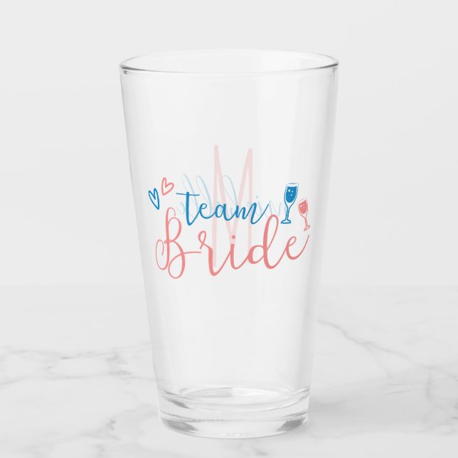 Verre Équipe Mariée Enterrement de Vie de Jeune Fille Pe (Devant)