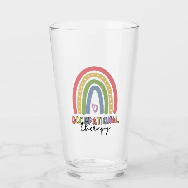 Verre ergothérapie OT Thérapiste Arc-en-ciel (Devant)