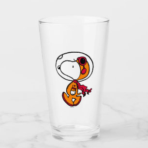 Verre ESPACE   Astronaute de Snoopy