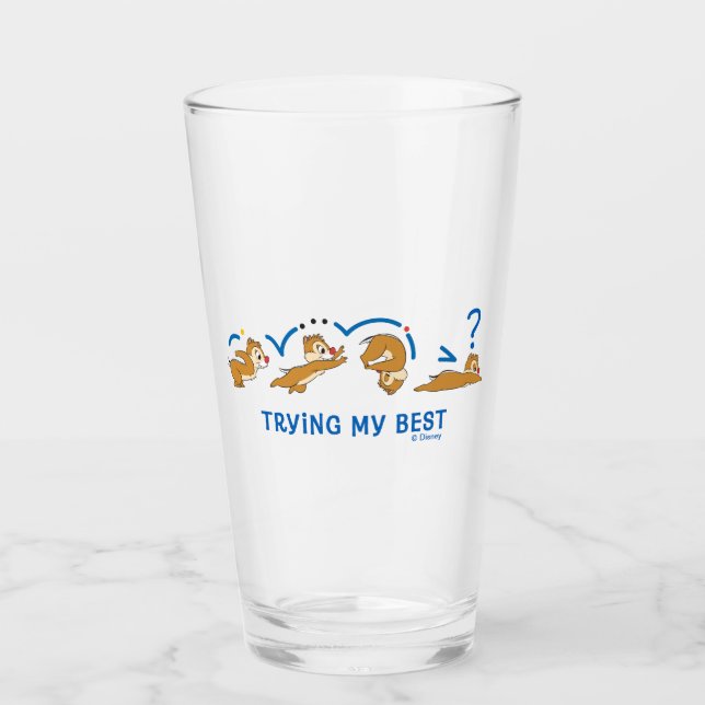 Verre Essayer mon meilleur (Devant)