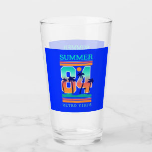 Verre Été 1984 Retro Vibe Beach Thème