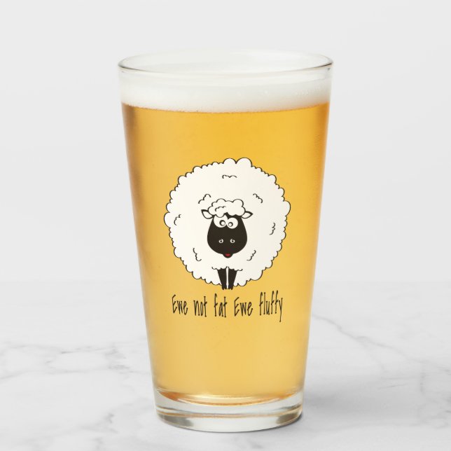 Verre Ewe pas gras éwe pelée (Devant (rempli))