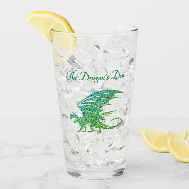 Verre Extraordinaire Mosaic Green Dragon Personnel (Devant glace)