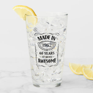 Verre Fabriqué en 1962 60 ans d'être génial anniversaire