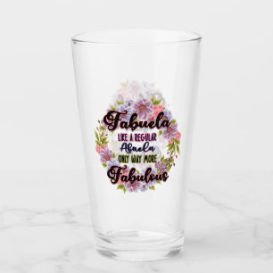 Verre Fabuela Comme Une Abuela Régulière Seulement Beauc